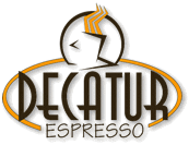 Decatur Espresso small Logo on a white background